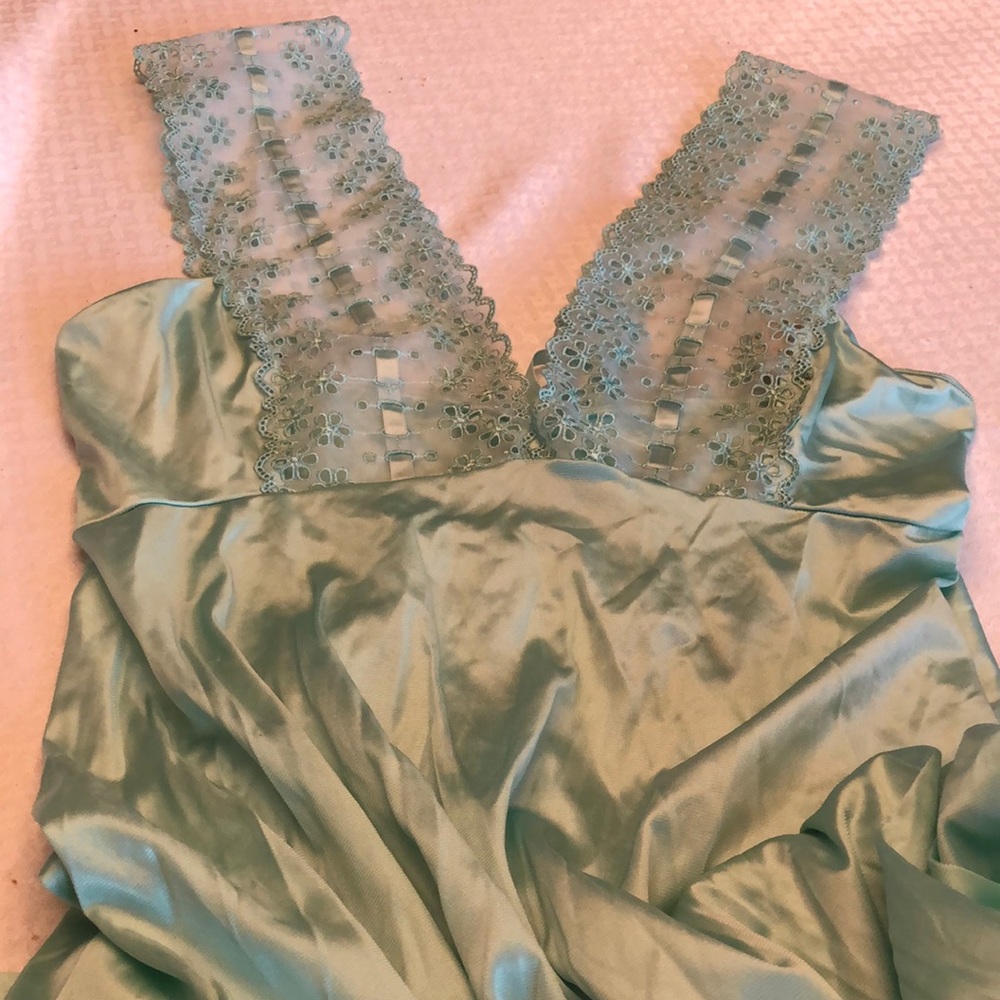 Vintage nightgown in a pretty green